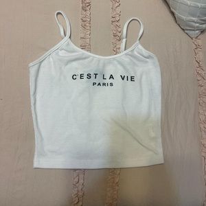 Women’s small cropped tank